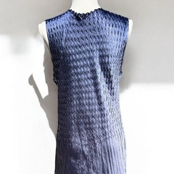 🌻NEW Komarov Charmeuse Satin & Chiffon Sleeveless Cocktail Dress XL $438.00 - Picture 9 of 12